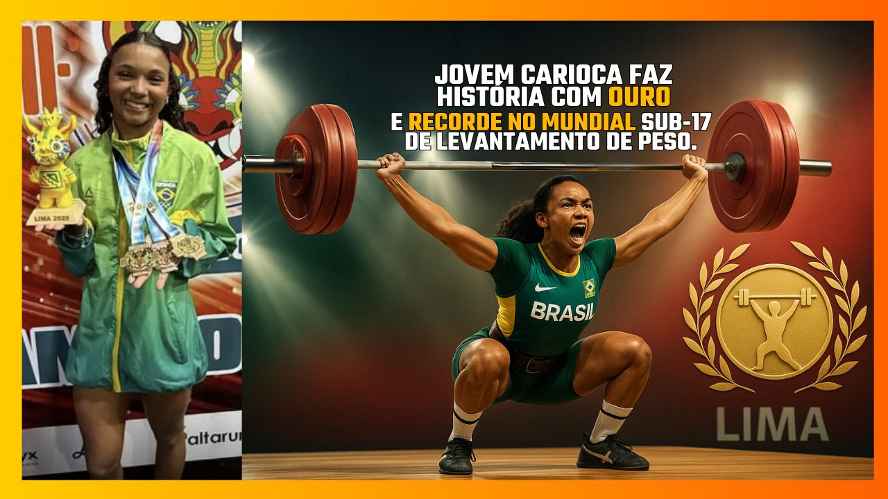 “Jovem carioca faz história com ouro e recorde no Mundial Sub‑17 de Levantamento de Peso”
