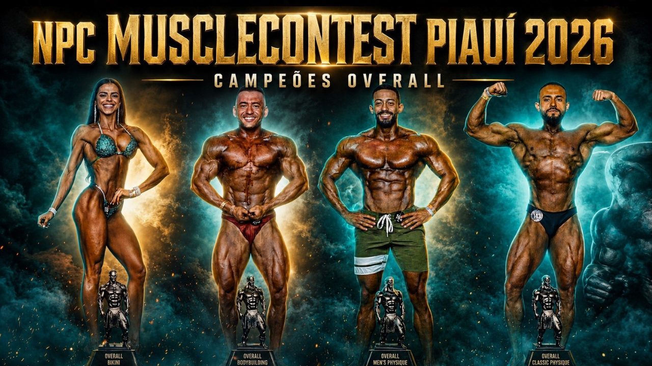 Campeões Overall do NPC Musclecontest Piauí 2026 são definidos em Teresina